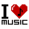 Vinilo decorativo I love music II