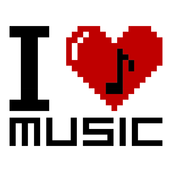 Vinilo decorativo I love music II
