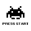 Vinilo decorativo Press Start
