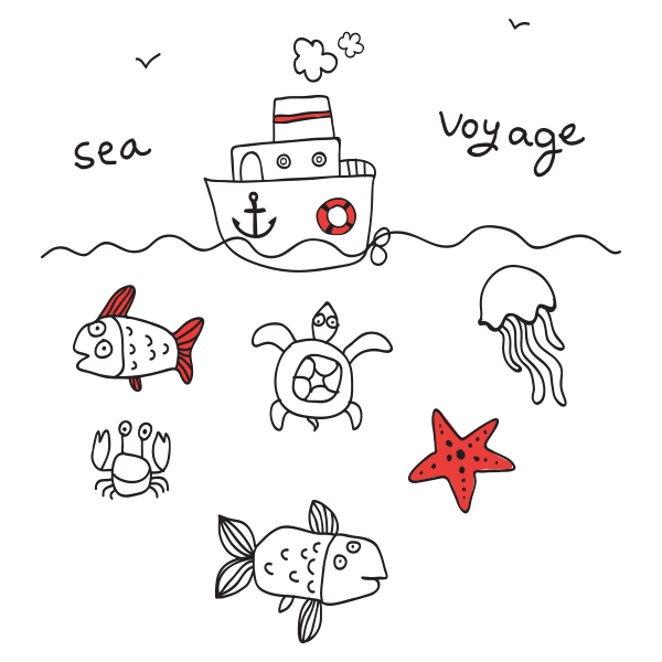 4912.png Vinilo infantil Sea Voyage