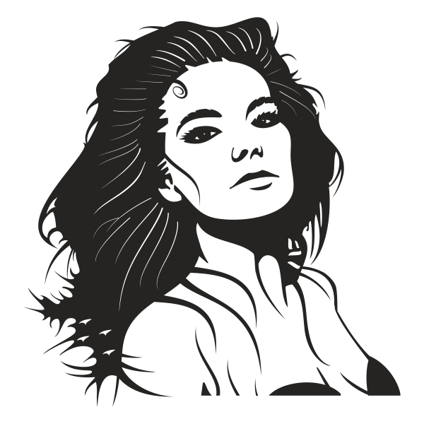 4958.png Vinilo decorativo Björk