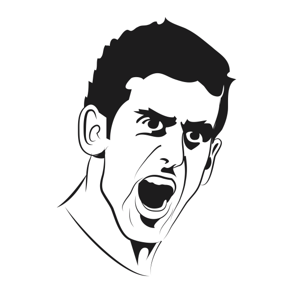 Vinilo decorativo Novak Djokovic