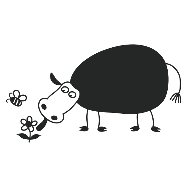 5064.png Vinilo pizarra vaca