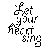 Vinilo decorativo heart sing