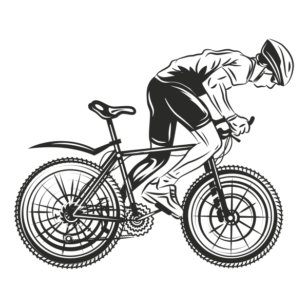 Vinilo decorativo ciclista