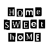 Vinilo decorativo Home sweet home VI