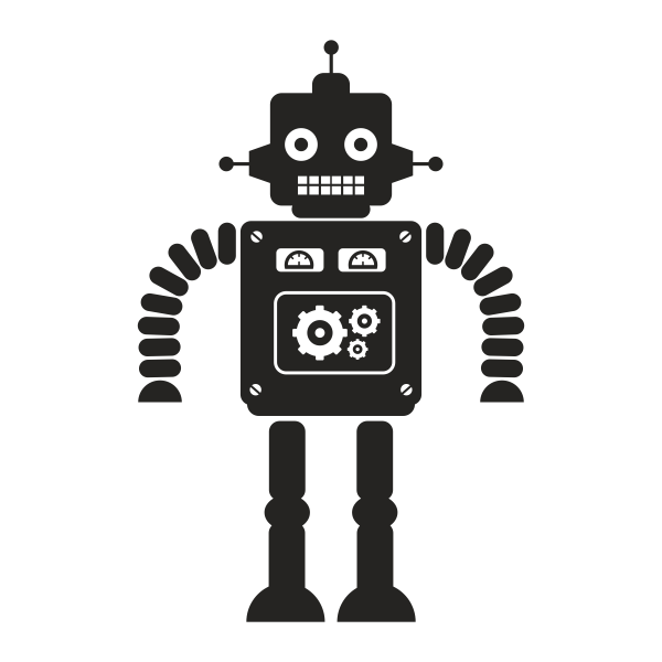 Vinilo decorativo Robot Fredo