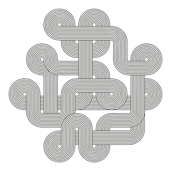 Vinilo decorativo  retro curves