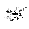 Vinilo decorativo Hola