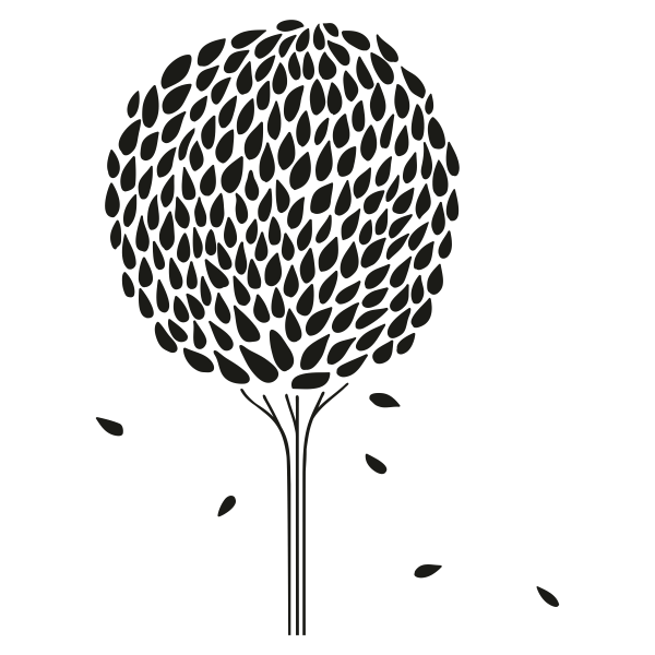 5314.png Vinilo decorativo tree II