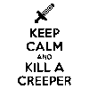 5517.png Vinilo decorativo Keep Calm Minecraft III