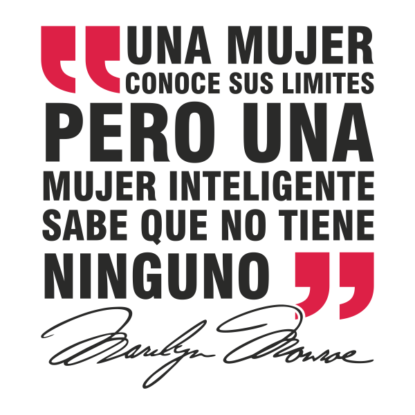 Vinilo decorativo frase Marilyn