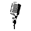 Vinilo decorativo micrófono vintage