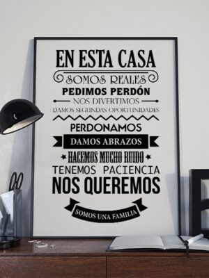 Lámina en esta casa