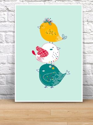 Lámina torre de pajaritos