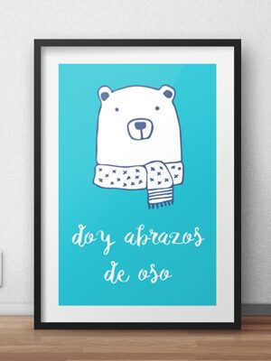 Lámina abrazos de oso