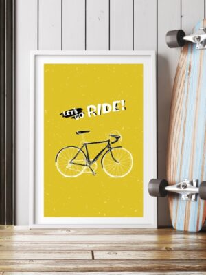 5862-1.jpg Lámina lets go ride'