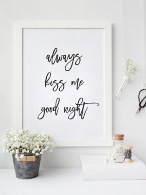 Lámina Always kiss