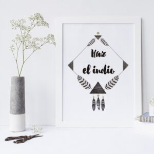 Lámina Haz el indio