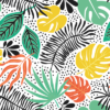 pp12 Papel pintado color leaves