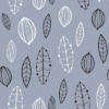 pp20 Papel pintado blue leaves