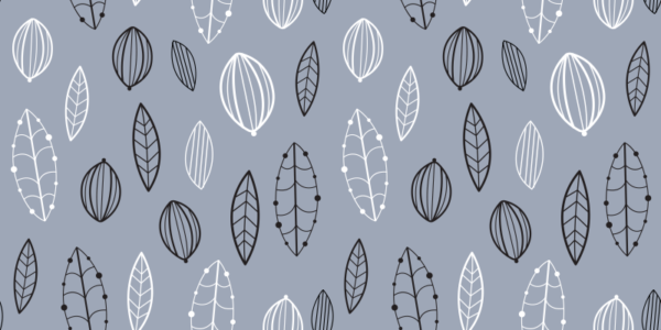 pp20 Papel pintado blue leaves