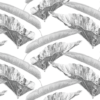 pp34 Papel pintado grey leaves
