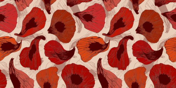 pp36 Papel pintado red leaves