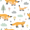 Papel pintado scandinavian fox
